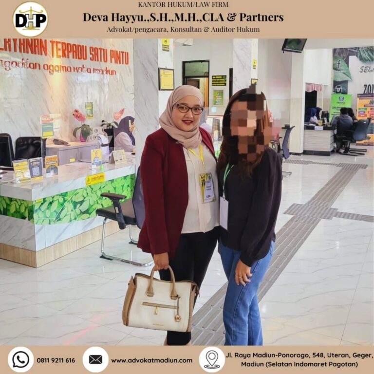 Sidang Hak Asuh Anak dan Nafkah Pengacara Advokat Madiun Deva Hayyu S.H.,M.H